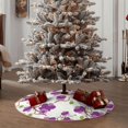 thumbnail image 4 of Sikiie Orchids Flowers Nativity Christmas Tree Skirt, Jesus Christian Winter Holiday Tree Mat Decoration(30-48IN)36", 4 of 6
