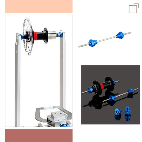 LEORX Bicycle Wheel Truing Stand Adapter for Mechanics Stainless Steel 1 Set