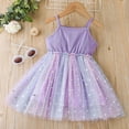 thumbnail image 2 of adviicd Baby Girl Dress Toddler Kids Girls Sleeveless Strap Tulle Patchwork Summer 5 Year Old Girl Winter Clothes, 2 of 5