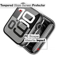 thumbnail image 7 of 2 Pack Tempered Glass Case Cover Compatible for Apple Watch Series 10 / 11 - 42mm, Ultra-Thin Lightweight Scratch-Resistant Cover for iWatch, Clear Black, 7 of 7