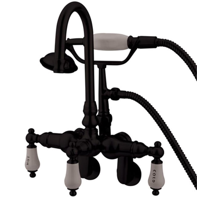 Wall Mount Clawfoot Tub Filler with Hand Shower