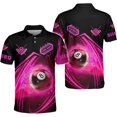 thumbnail image 5 of Custom Billiard Polo Shirts for Men Women Personalized Name Team 8 Ball Shirt Billiards Apparel Pool 3D Tshirts Gifts Player (Orange, L), 5 of 10