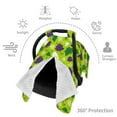 thumbnail image 3 of Car Seat Cover Baby, Cute Grape Bird Baby Car Seat Cover for Baby Boys Girls Newborn , Infant Car Seat Canopy Cover Nursing Breastfeeding Cover Warm Blanket, 3 of 7