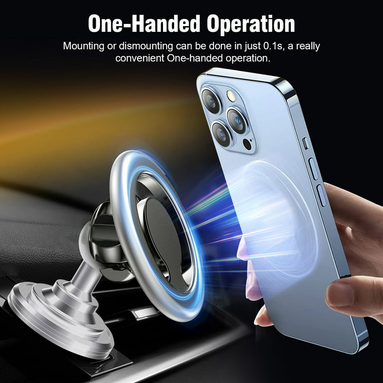 Magnetic Car Phone Holder 360° Adjustable Magnet Smartphone Stand Dashboard  Foldable Car Support Holder Universal for iPhone 13
