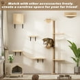 thumbnail image 3 of Coziwow Wall-Mounted 4-Tier Cat Scratching Post Cat Activity Tree with Platforms Hammock, 3 of 12