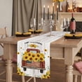thumbnail image 2 of Table Runners 72 Inches Long Dress Scarves, Vintage Sunflower Truck Farmhouse Kitchen/Dining Table Runner, Coffee Tablerunners, Wooden Summer Botanical Retro Art 16x72 Inch, 2 of 9