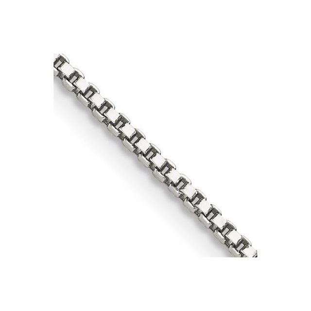 Quality Gold QBX026E-22 Sterling Silver 1.4 mm Box Chain with 4 in. Extension
