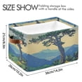 thumbnail image 4 of Yayeee 2 Pack Canvas Storage Basket with Handles for Shelves Fabric Bins Closet Organizer, Retro Mountain, 4 of 8