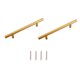 thumbnail image 1 of Riwesomey 2 uds manija de acero inoxidable gabinete cajón manija de puerta de armario manija de gabinete de pared hueco accesorios de Hardware de muebles Herramientas y ferretería oro 12x256x400mm Riwesomey WJ3753-06, 1 of 1