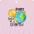 thumbnail image 4 of Inktastic Earth Day Peace Love Earth Girls Toddler Dress, 4 of 5