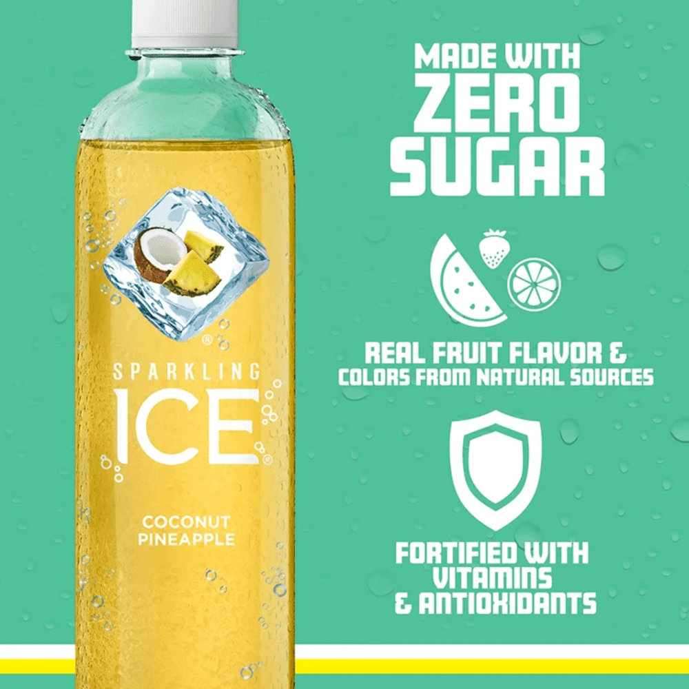 Sparkling Ice Flavored Water 17 fl oz, 9 count (Black Raspberry, Cherry Limeade, Orange Mango, Kiwi Strawberry, Lemon Lime, Coconut Pineapple, Black Cherry, Pink Grapefruit, Classic Lemonade)