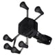 thumbnail image 1 of WORGEOUS 1pc Moto Soporte para manillar de bicicleta Soporte antirrobo para agarre manual Soporte para teléfono móvil de 6 garras (negro, estilo de manillar, sin cargo), 1 of 7