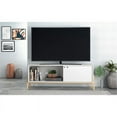 thumbnail image 3 of Manhattan Comfort Bowery 2 Shelves Wood TV Stand for TVs up to 50" in White, 3 of 9