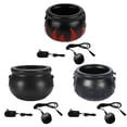 thumbnail image 3 of Autumn home decor Halloween Witch Cauldron Fog Maker Cauldron Mist Maker Fogger With 12 Led Light Color For Halloween Party Decor Prop, 3 of 8