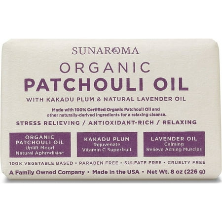 Sunaroma Organic Soap, Patchouli Oil 8 oz