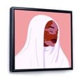 thumbnail image 3 of Designart 'Beautiful Abstract Smiling Afro African Woman With VItiligo' Moroccan Framed Canvas Wall Art Print, 3 of 5
