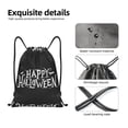 thumbnail image 5 of Drawstring Backpack, Halloween Happy Spider Light Waterproof Sports Gym Bag Draw String Back Bag for Men Women, Sackpack Cinch Workout Bag for Sports, Travel, Swimming, Beach, 5 of 8