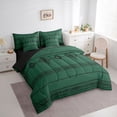 thumbnail image 3 of Castle Fairy Kids Teens Bohemian Aztec Bedding Comforter Set,Black Green Full Bedding Set, 3 of 8