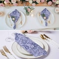thumbnail image 2 of Cloth Napkins Set of 2 - 20x20 Inches, Purple Navy Blue Washable Reusable Table Napkins, Retro Botanical Abstract Art Soft & Absortbent Dining Napkin for Party Wedding Hotel Restaurant, 2 of 8