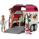 thumbnail image 2 of Set de juguetes Schleich Horse Car and Trailer con caballo y jinete, 2 of 9