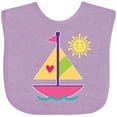 thumbnail image 3 of Inktastic Sailboat Girls Sailing Girls Baby Bib, 3 of 4