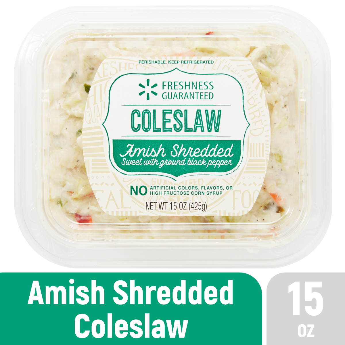 Freshness Guaranteed Amish Coleslaw 15 Oz Walmart Com