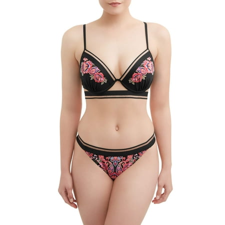 Women's Namaste Floral Push Up Swimsuit Top