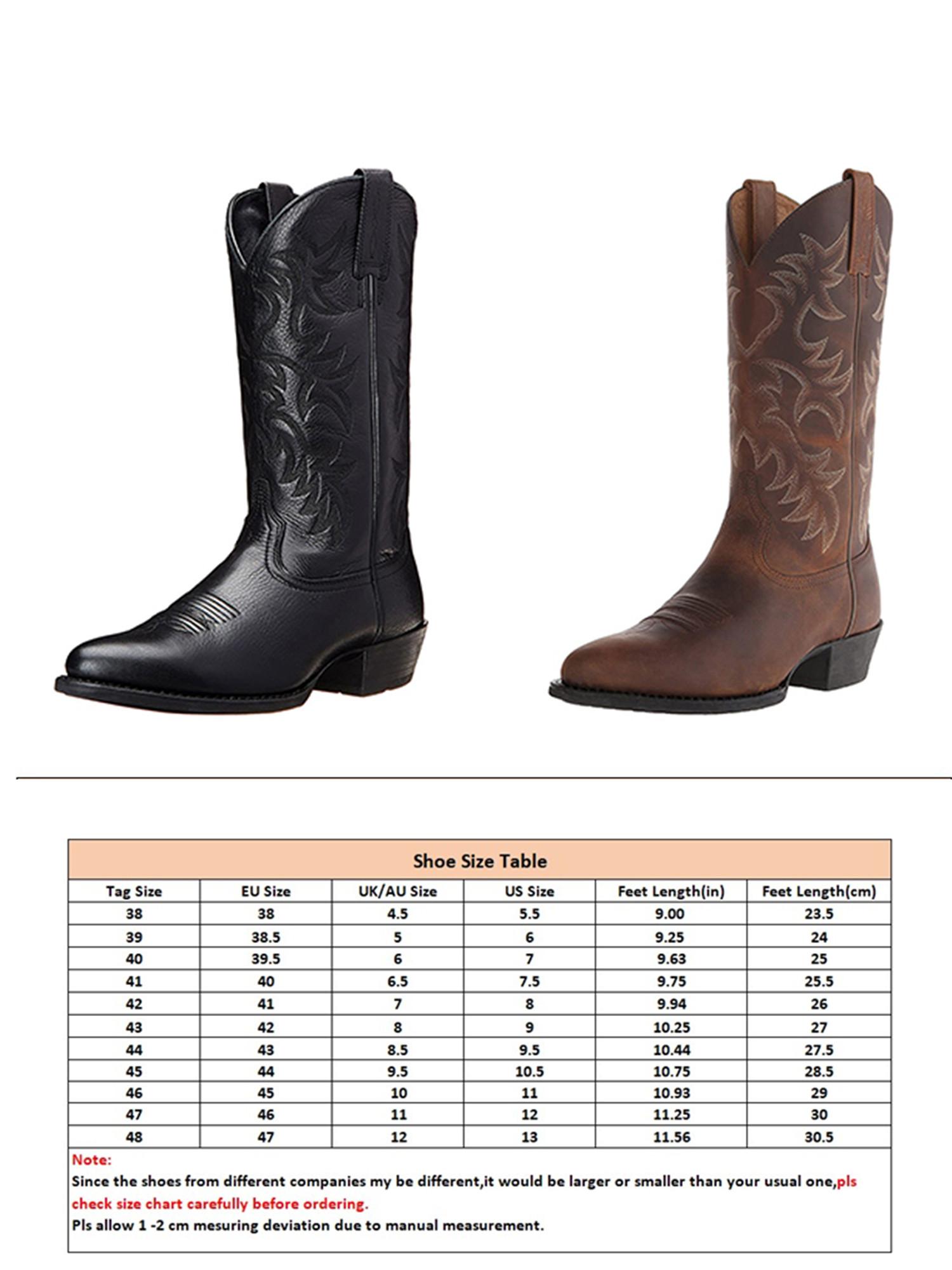 Boot Width Size Chart  corona.dothome.co.kr