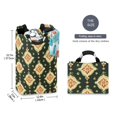 thumbnail image 5 of Colorful Beautiful Flowers Laundry Basket with Handles 50L Collapsible Laundry Hamper for Bathroom Bedroom Laundry Room, 5 of 7