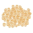 thumbnail image 3 of 100 Pieces Dreadlocks Beads Hollow Pattern Hair Braid Rings Clips for Braids Golden, 3 of 8