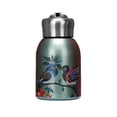 thumbnail image 3 of 1 Pcs 10oz Mini Water Bottles Stainless Steel Slim Insulated Thermal for Hot Cold Drink Thermal Small Vacuum Portable Water Bottle for Women Gifts Travel Camping Hiking (Mandarin in green), 3 of 5