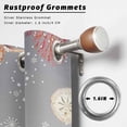 thumbnail image 2 of Outdoor Curtains for Patio Waterproof, Gray Snowman Christmas Outdoor Privacy Panels Grommet, Xmas Tree Coastal Snowflake Starfish Blackout Outside Curtains for Porch/Cabana 54"x84", 2 Panels, 2 of 8