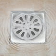 thumbnail image 4 of Stainless Steel Square Shower Drain Cover with Removable Mesh Screen for Bathroom and Kitchen, 4.5-Inch, 4 of 5