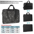 thumbnail image 6 of YFYANG 15.6 inch Universal Laptop Bag Oxford Cloth Laptop Sleeve, Multi-functional Black Line Heart Graffiti Notebook Computer Messenger Bag Handbag, 6 of 8