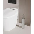 thumbnail image 6 of Toilet Brush and Holder Set, 2 Pack Stainless Steel Toilet Bowl Brush with Lid, Rust Proof Toilet Cleaner Brush with Caddy, Durable Bristles, Splash Proof, Ideal for Bathroom (Brushed Nickel), 6 of 7