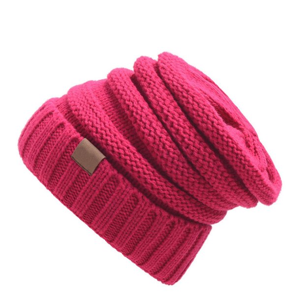 Gorro unisex de estilo hip hop, gorro de lana cálido para invierno, gorro de esquí, gorro holgado con calavera