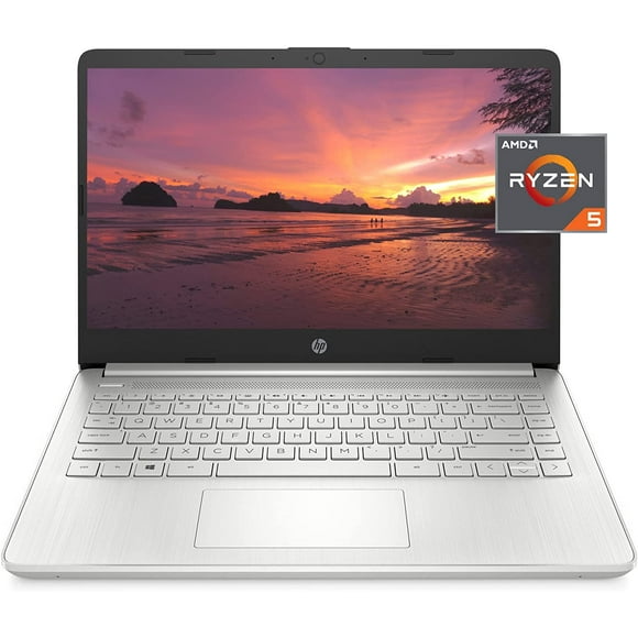 Refurbished (Good) HP 14 FHD Laptop (AMD Ryzen 5 5500U, 8GB RAM, 256GB SSD, Windows 11) - 14-fq1025nr