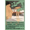 thumbnail image 2 of Edward Penfield 13x18 Black Ornate Wood Framed Double Matted Museum Art Print Titled - Three Gringos in Central America and Venezuela by Richard Harding Davis (1890), 2 of 5