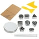 thumbnail image 1 of Mini cortadores de formas, juego de 28 formas geométricas huecas de acero inoxidable para cortar arcilla para decoración de pasteles de Sugarcraft de galletas, 1 of 5