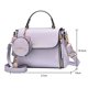 thumbnail image 3 of Bolsa bandolera de cuero con lindo gato para mujer con asa superior y monedero (púrpura) Likrtyny Para Estrenar, 3 of 7