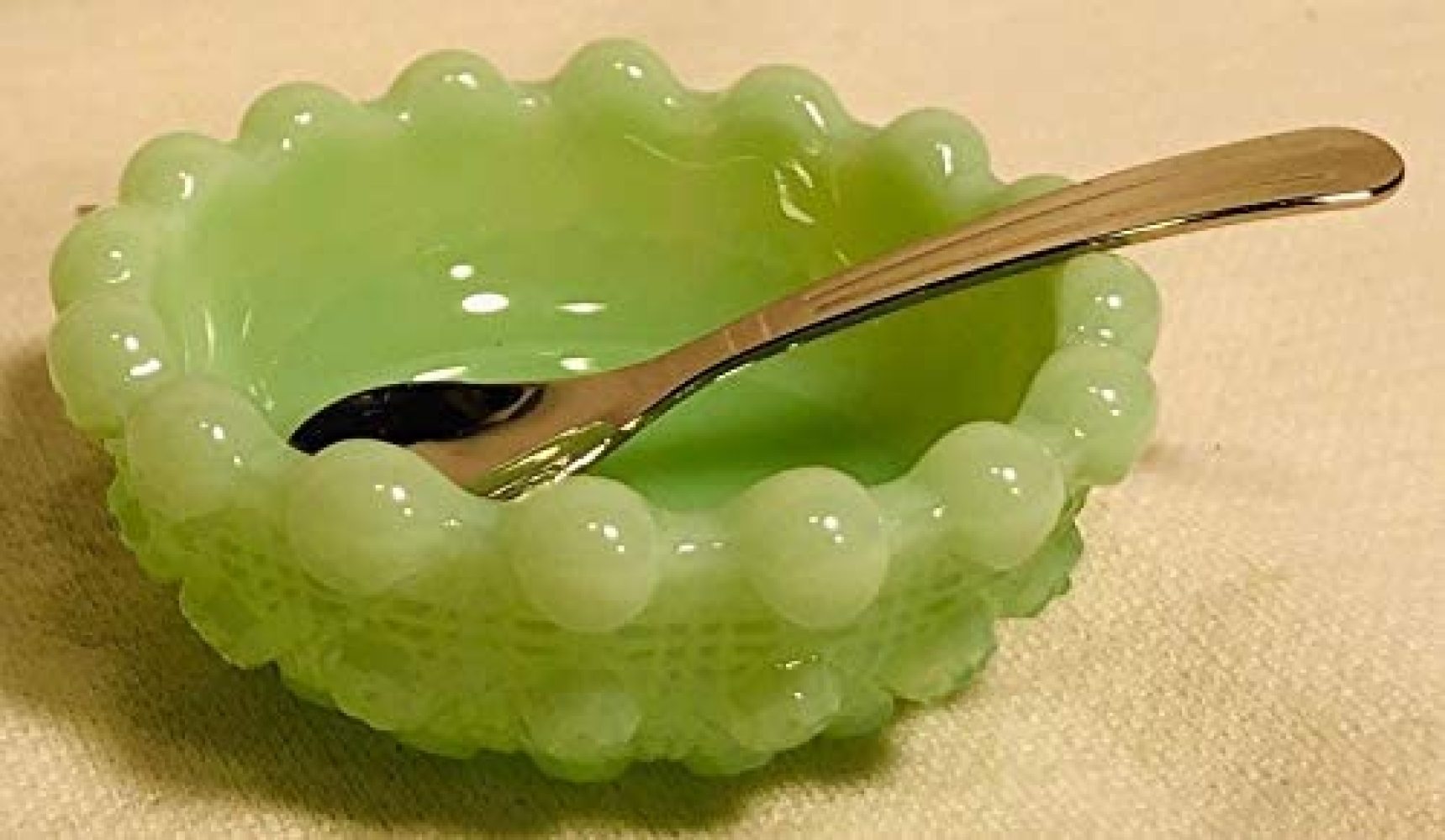 Salt Cellar Dip w/Spoon Lacey Daisy American Made using Original