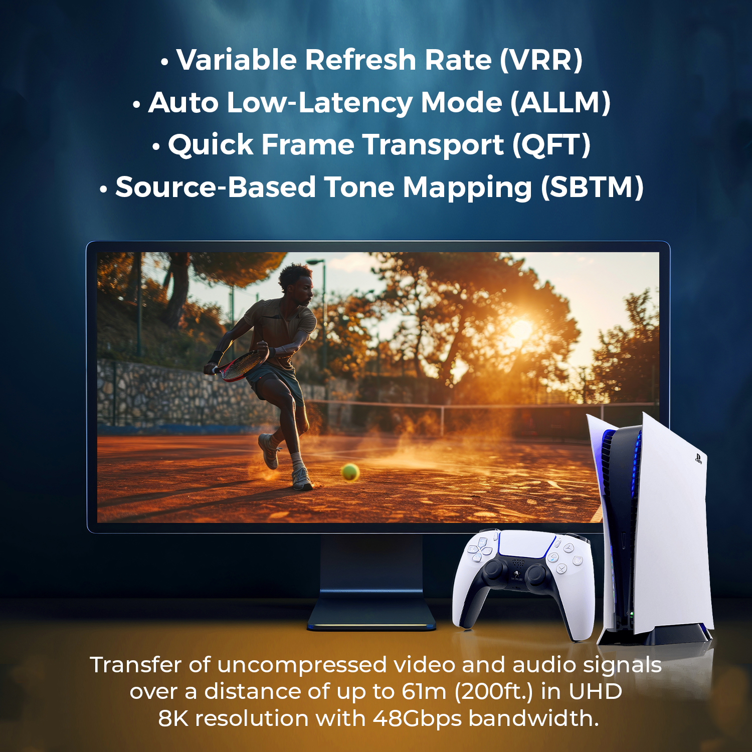 OREI 200ft HDMI™ AOC Hybrid Fiber Optic Cable UHD 8K60 (AOC-8K-200)