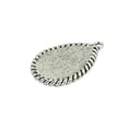 thumbnail image 4 of 10 piezas de plata antigua con forma de , bisel en , bandejas colgantes, base, cabujón, bandejas de configuración, espacios, 4 of 8