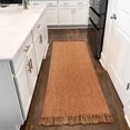 thumbnail image 1 of Collive Hallway Runner Rug, 2' x 6' Hand-Woven Reversible Washable Entryway Rugs, Terracotta Cotton Modern Farmhouse Laundry Room Carpet for Bathroom Sink Foyer Bedroom Fall Decor, 1 of 7