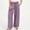 *Purple, variant on ClodeEU Women's Linen Blend Pant ,Mid Waist Elastic Waist Wide Leg Pant,Loose Fit Casual Trousers Dark Gray,Womens Plus L
