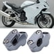 thumbnail image 1 of Risers De Manillar, 2pcs Motocicleta En El Manillar Que Aumenta El Accesorio De Motocicleta aleación De Aluminio CNC Ajuste Para La Abrazadera De 22 Mm / 7 / 8in Barras, 1 of 7