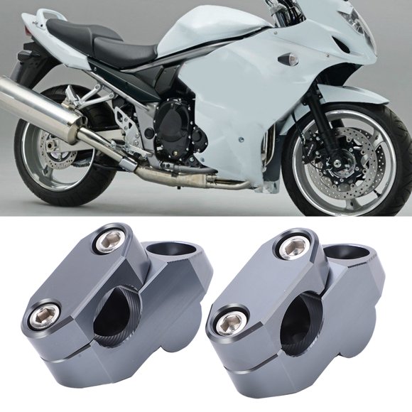 Risers De Manillar, 2pcs Motocicleta En El Manillar Que Aumenta El Accesorio De Motocicleta aleación De Aluminio CNC Ajuste Para La Abrazadera De 22 Mm / 7 / 8in Barras