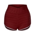 thumbnail image 2 of LEEYNEER RHWHOGLL High Waisted Yoga Shorts for Women  Workout Shorts  High Waist Butt Lifting Sports Leggings  Hot Pants Running Shorts  Wrinkled Hip Stretch Biker Shorts - 2 Packs Black, 2 of 7