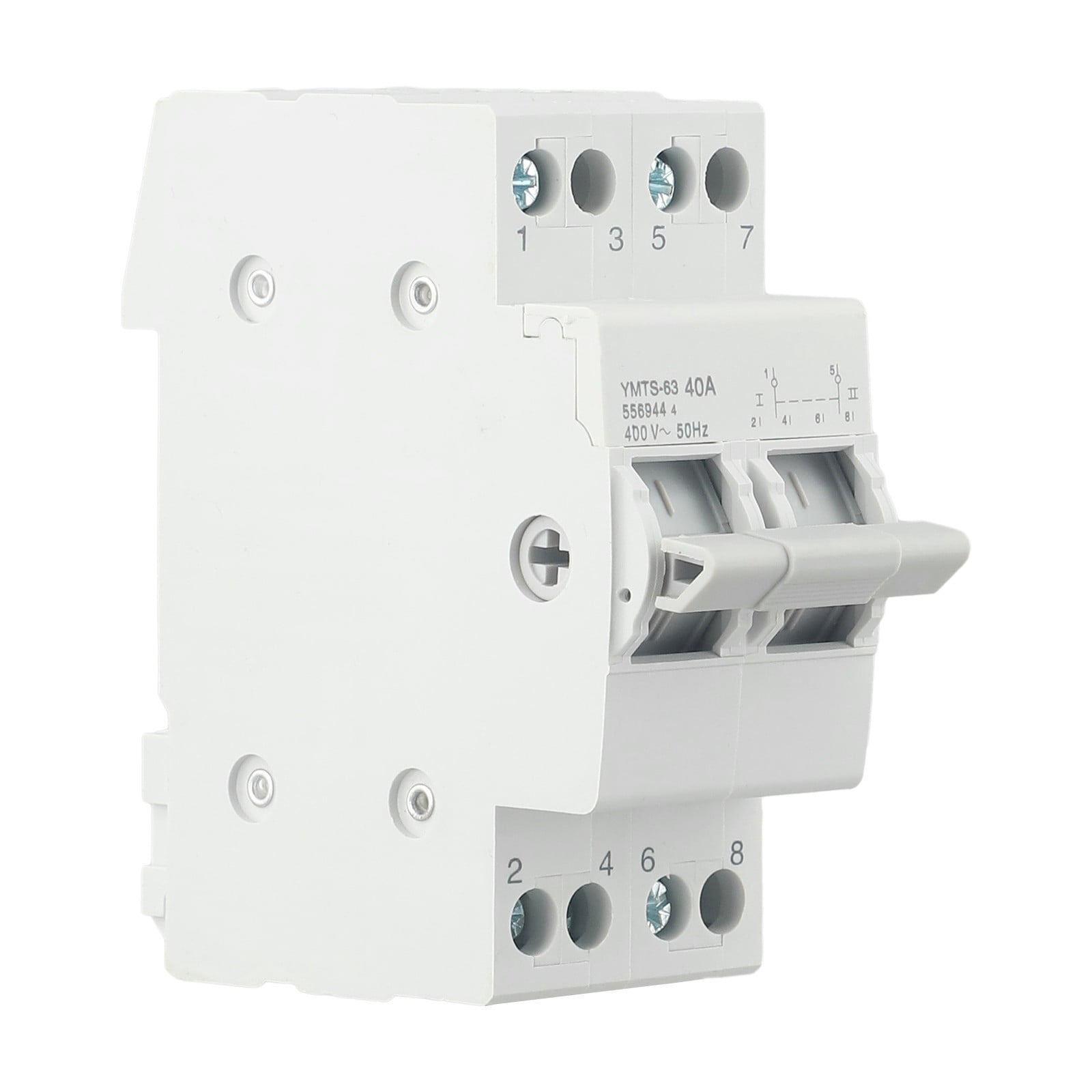 CPAN 1PCS 2P 40A/63A MTS Dual Power Manual Transfer Switch Interlock Circuit Breaker