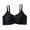 Black, variant on Women's Seamless Wireless Push-Up Bra Backless Padded Bralette Soft Nylon Everyday Comfort Lingerie Fashion Home Wear Beautiful Back Support All Season Plus Size Included